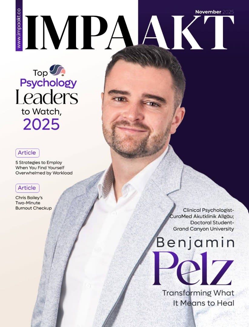 Titelstory im IMPAAKT Magazin: Benjamin Pelz unter den „Top Psychology Leaders to Watch 2025“