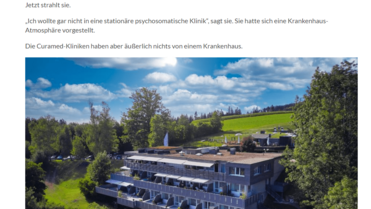CuraMed Privatkliniken: Psychosomatische Heilung in den Allgäuer Alpen